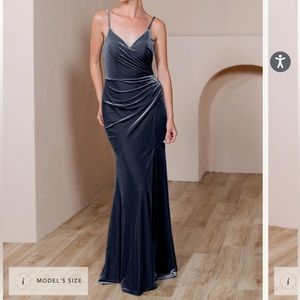 Revelry • velvet bridesmaids dress